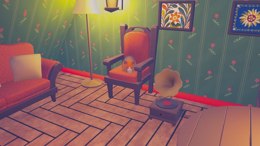 Catnap by the lamp