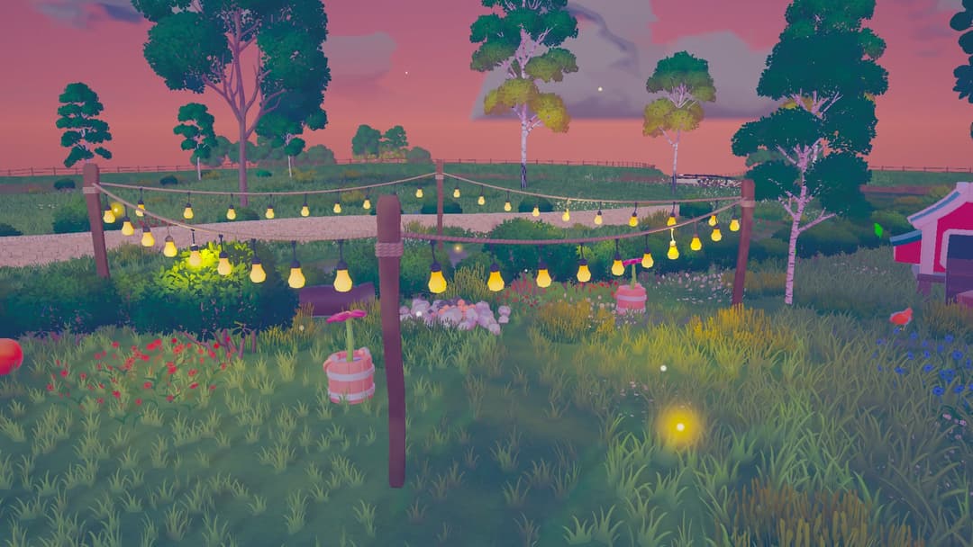 Lights up in the cosy corner