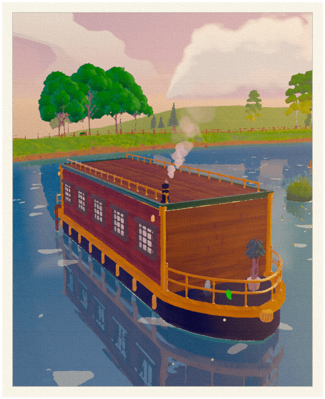 Old Faithful: Deep red, brass rails